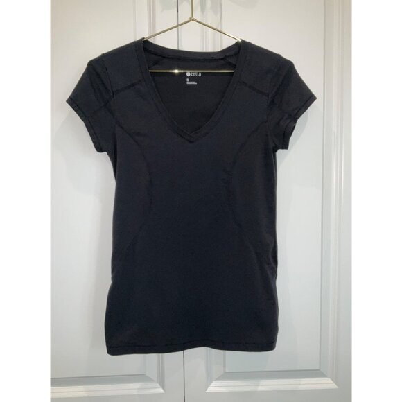 Zella Black Short Sleeve Active T-shirt size SMALL Black - Picture 1 of 4